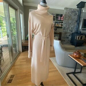 PAIGE — Gorgeous Cream Sweater Dress with one open shoulder …. STUNNING 🤩